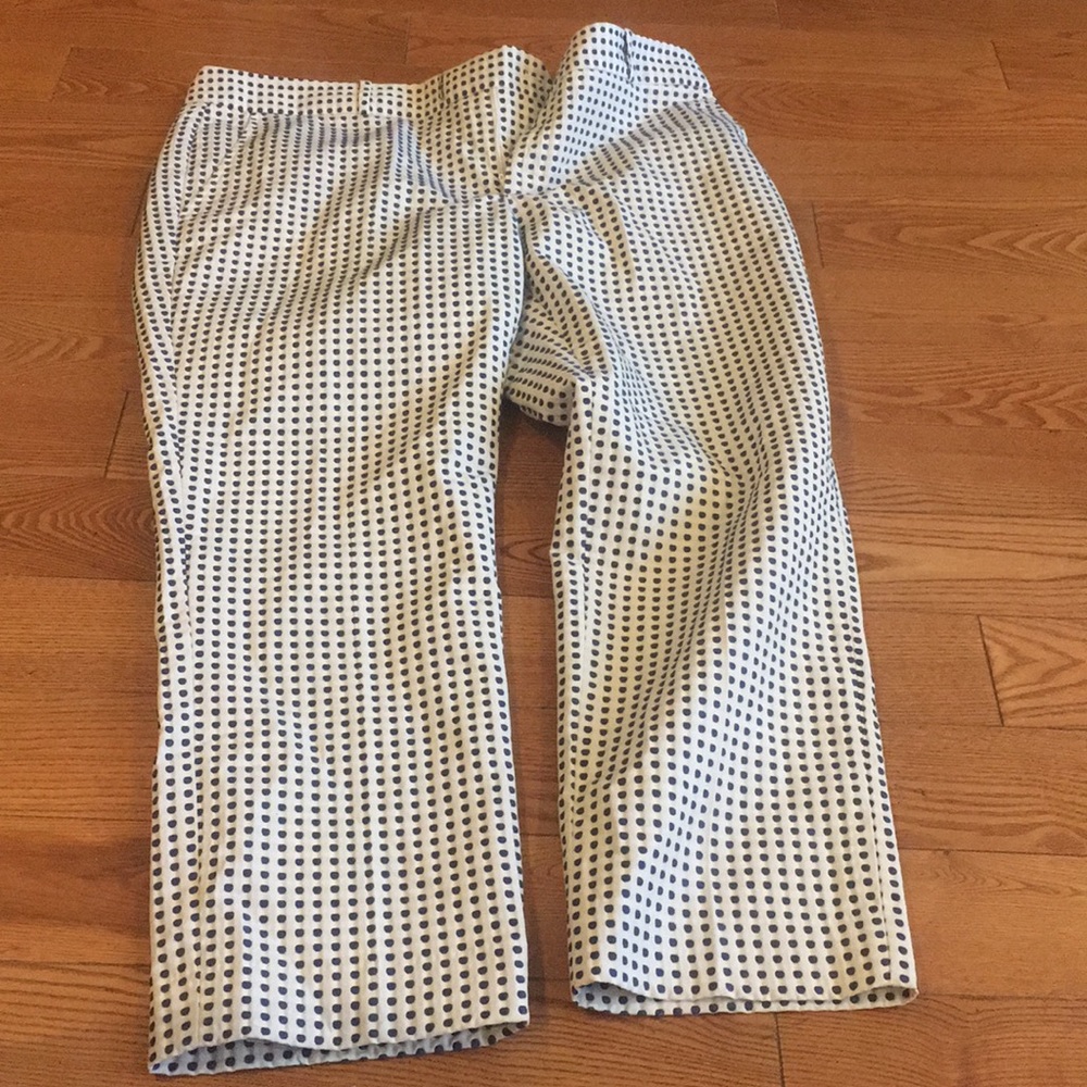 Polka dot summer pants with light lining